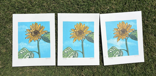 Sunflower and Bee